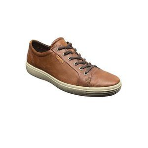 Ecco Mens Runner Oxford Brown Leather Trail Running Shoes Sneakers Size 10